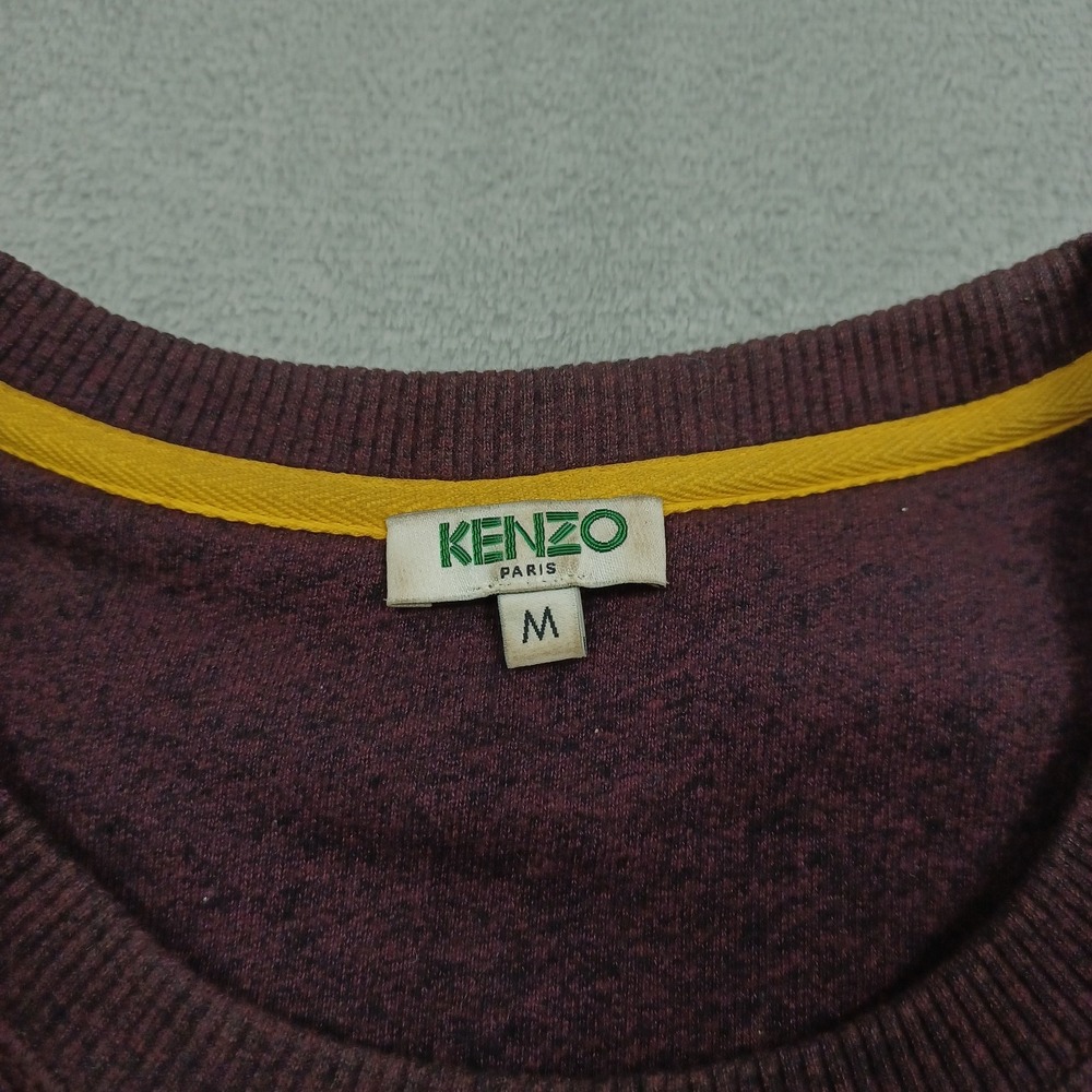 Kenzo Paris Sweater Womens Medium Red Lion Embroidered Pullover Crew Neck - Picture 5 of 9
